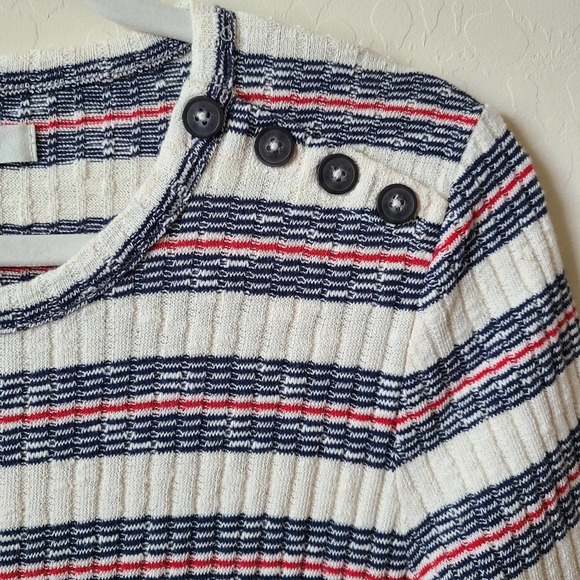 NWT Madewell Rib Knit Mini Dress in Lawton Stripe - Picture 3 of 6